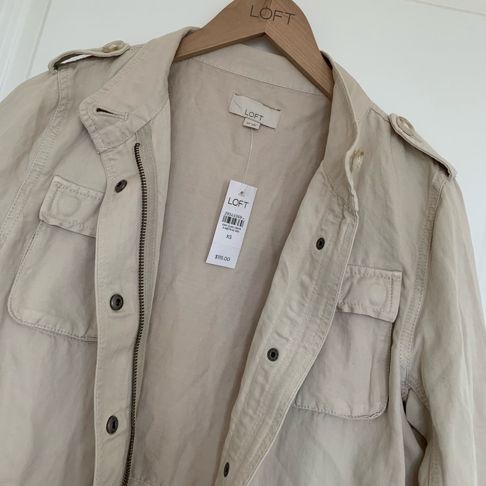BNWT LOFT tan jacket